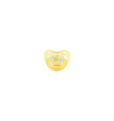 BabyTime BT131 Silikon Damaklı Koruyucu Kapaklı Akide Gövdeli Emzik No:1 - Sarı