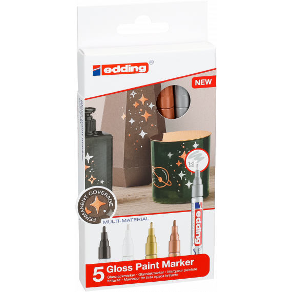 Gloss Paint Marker - 5'li - 1-2mm
