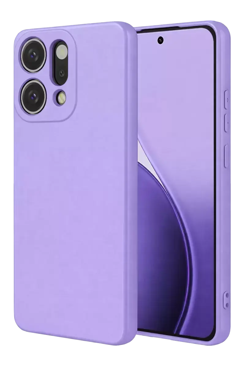 Newface Oppo Reno 14 First Silikon - Lila