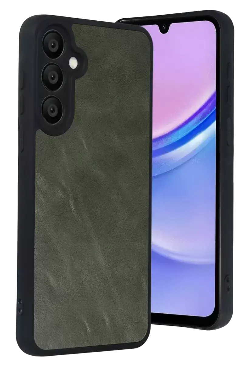 Newface Samsung Galaxy A57 5g Aras Deri Kapak - Yeşil