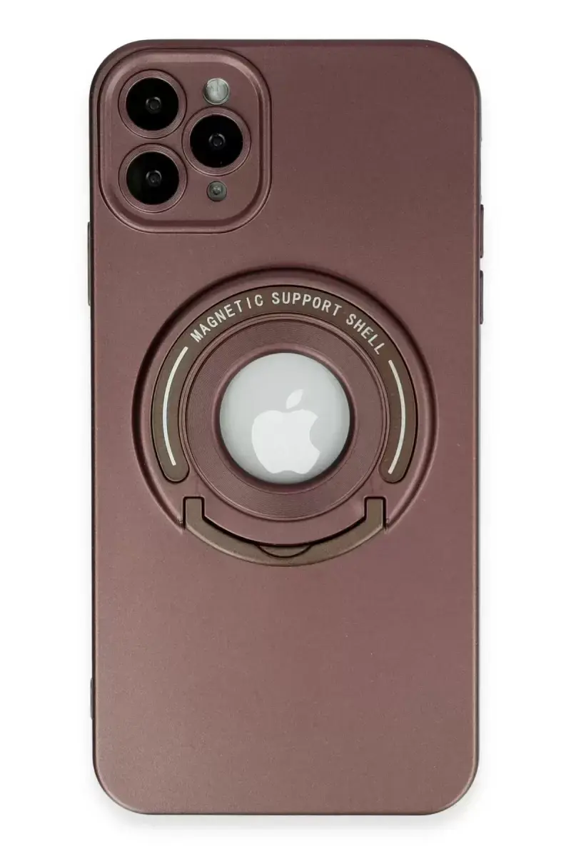 Newface Apple İphone 12 Pro Kılıf Lukka Magneticsafe Kapak - Kahverengi