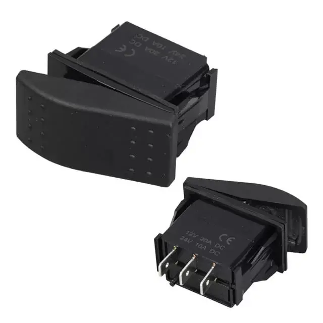 Powermaster Sembolsüz Işıksız Yaylı 3 Pinli On-off 12-24v Marin Switch