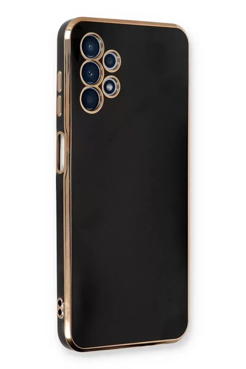Newface Samsung Galaxy A13 4g Kılıf Volet Silikon - Siyah