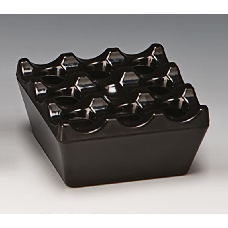 K-009 Melamin Küllük, 9x9x4.5 cm, Siyah