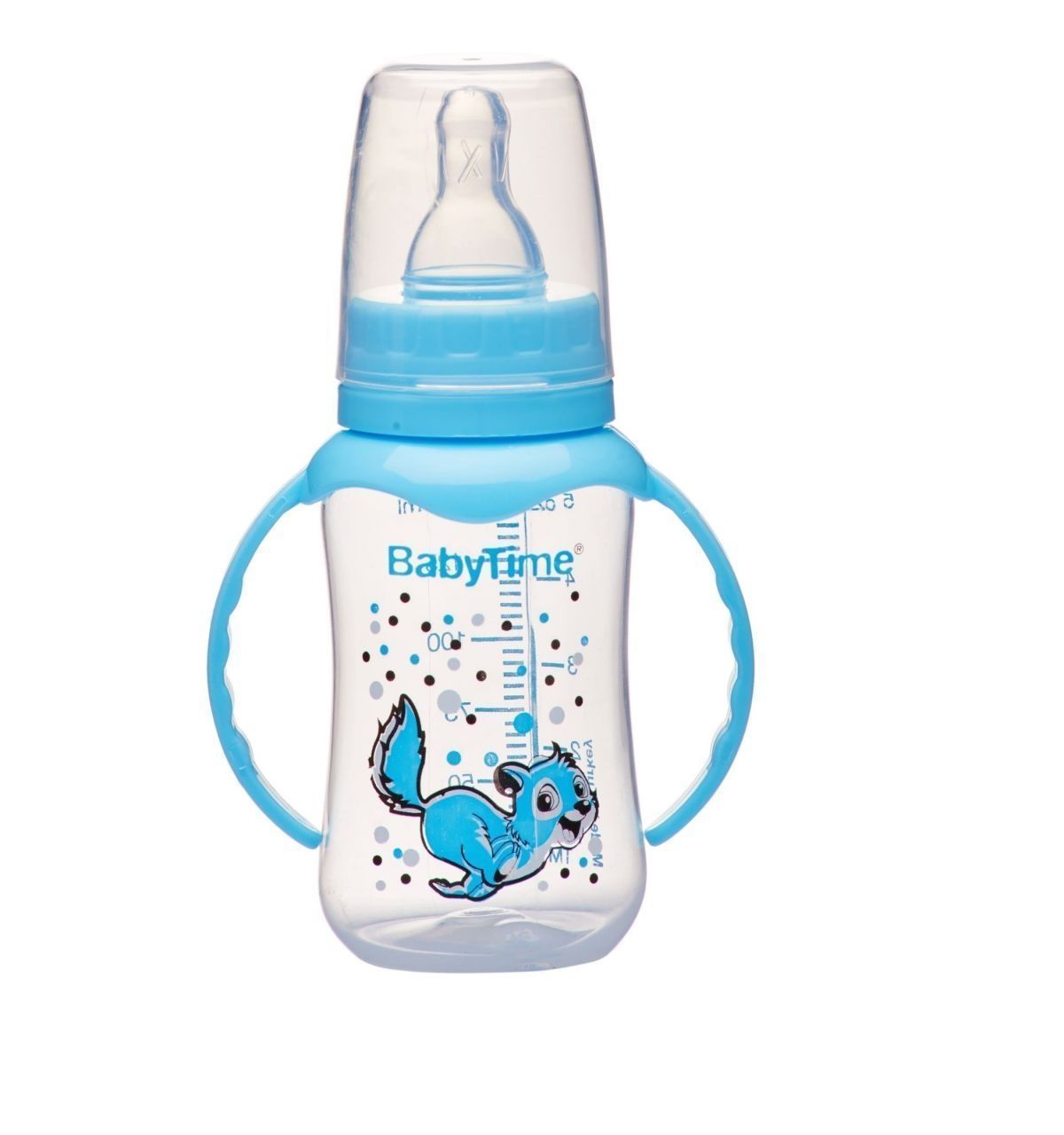 BabyTime BT070 Kulplu PP Biberon 150cc - Mavi