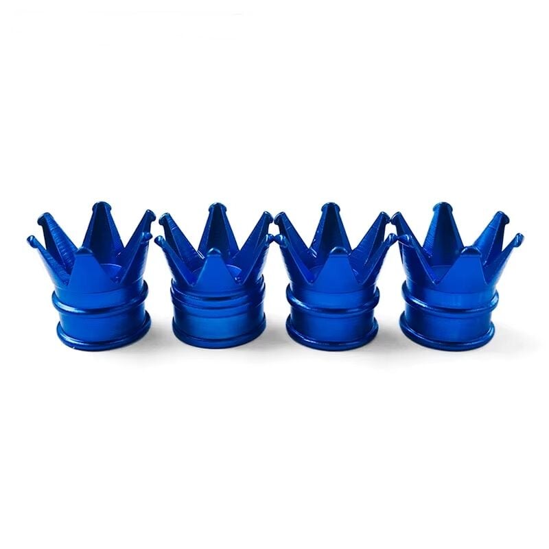 Kral Tacı Alüminyum Sibop Kapağı 4'lü Mavi