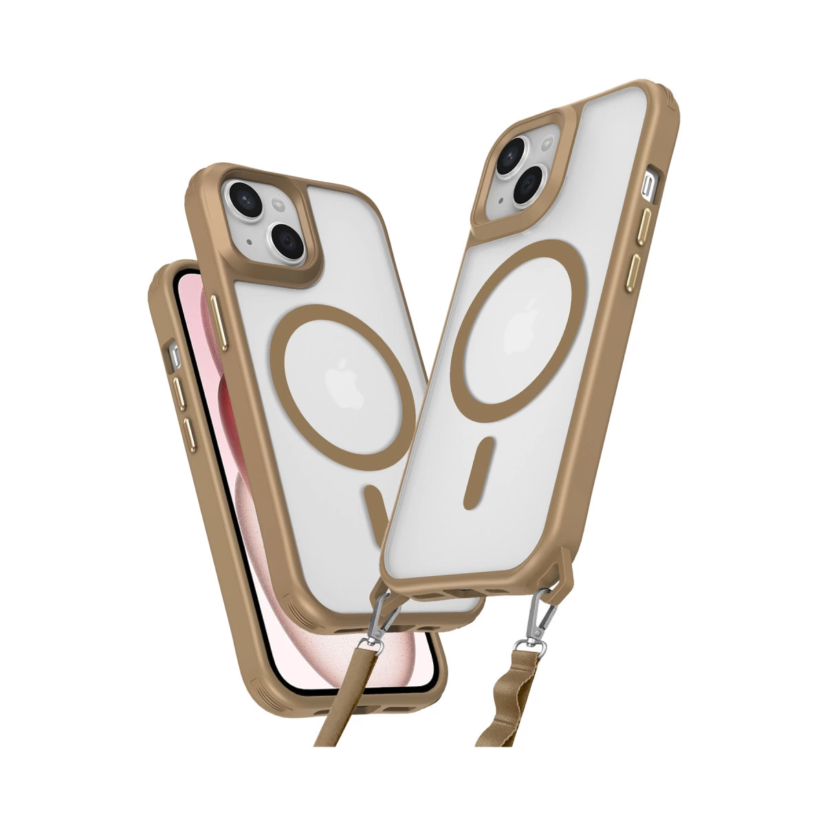 İphone 14 Kılıf Enka Magsafe Silikon Kılıf - Desert