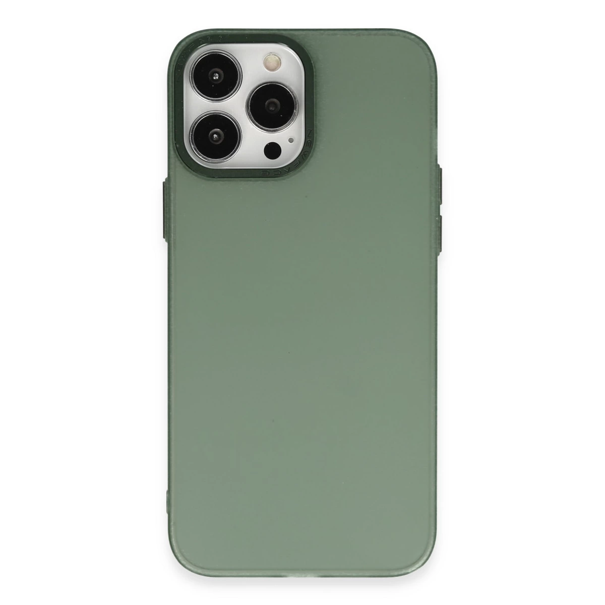 İphone 14 Pro Max Kılıf Modos Metal Kapak - Koyu Yeşil