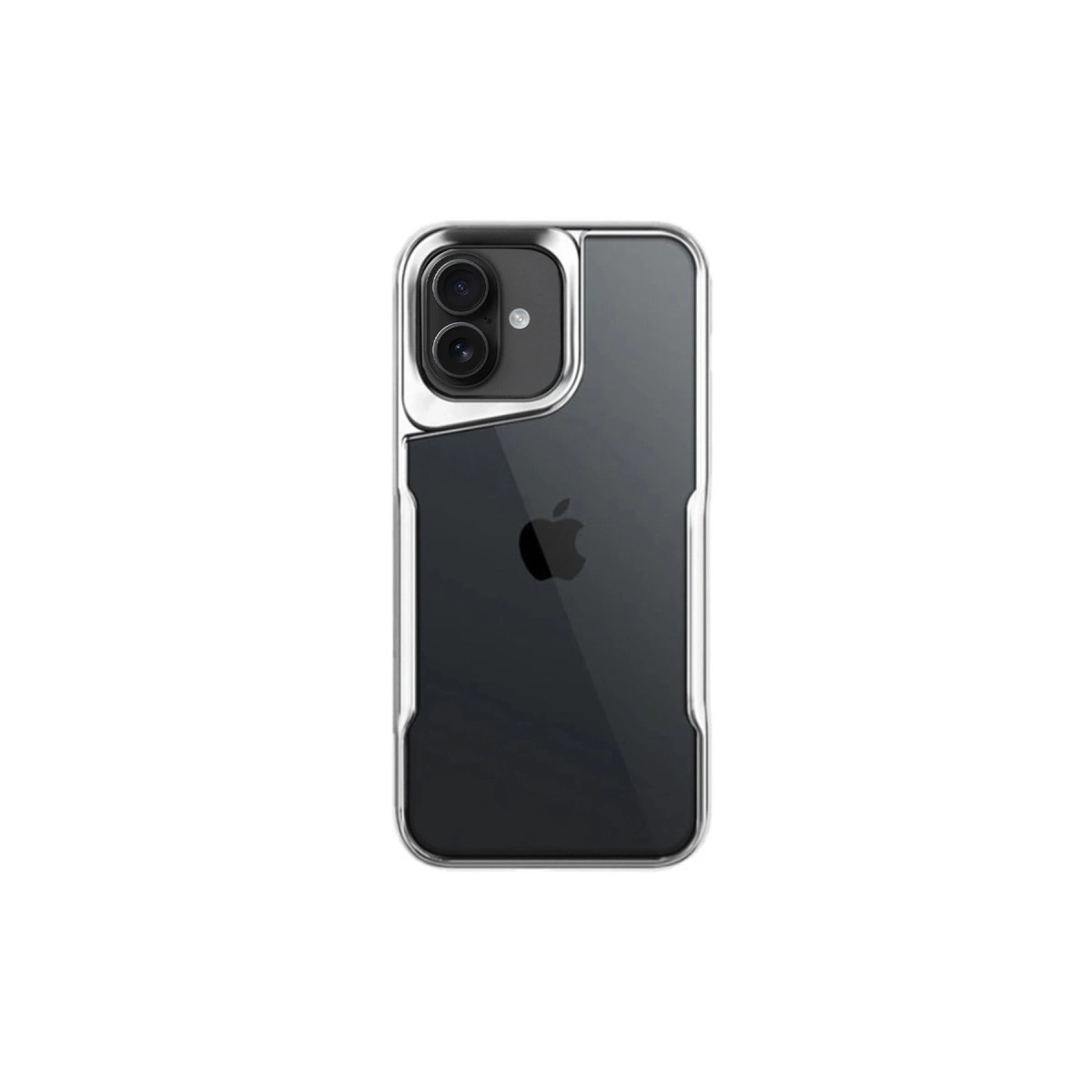 İphone 16 Kılıf Boyi Silikon Kapak - Gümüş