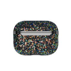 Onegif  Airpods 3 (3.nesil) Bright Simli Airpods Kapak - Siyah