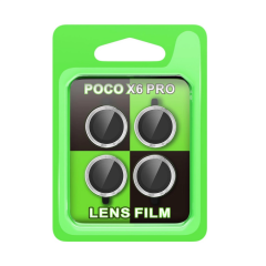 Xiaomi Poco X6 Pro Raze Metal Kamera Lens - Gümüş