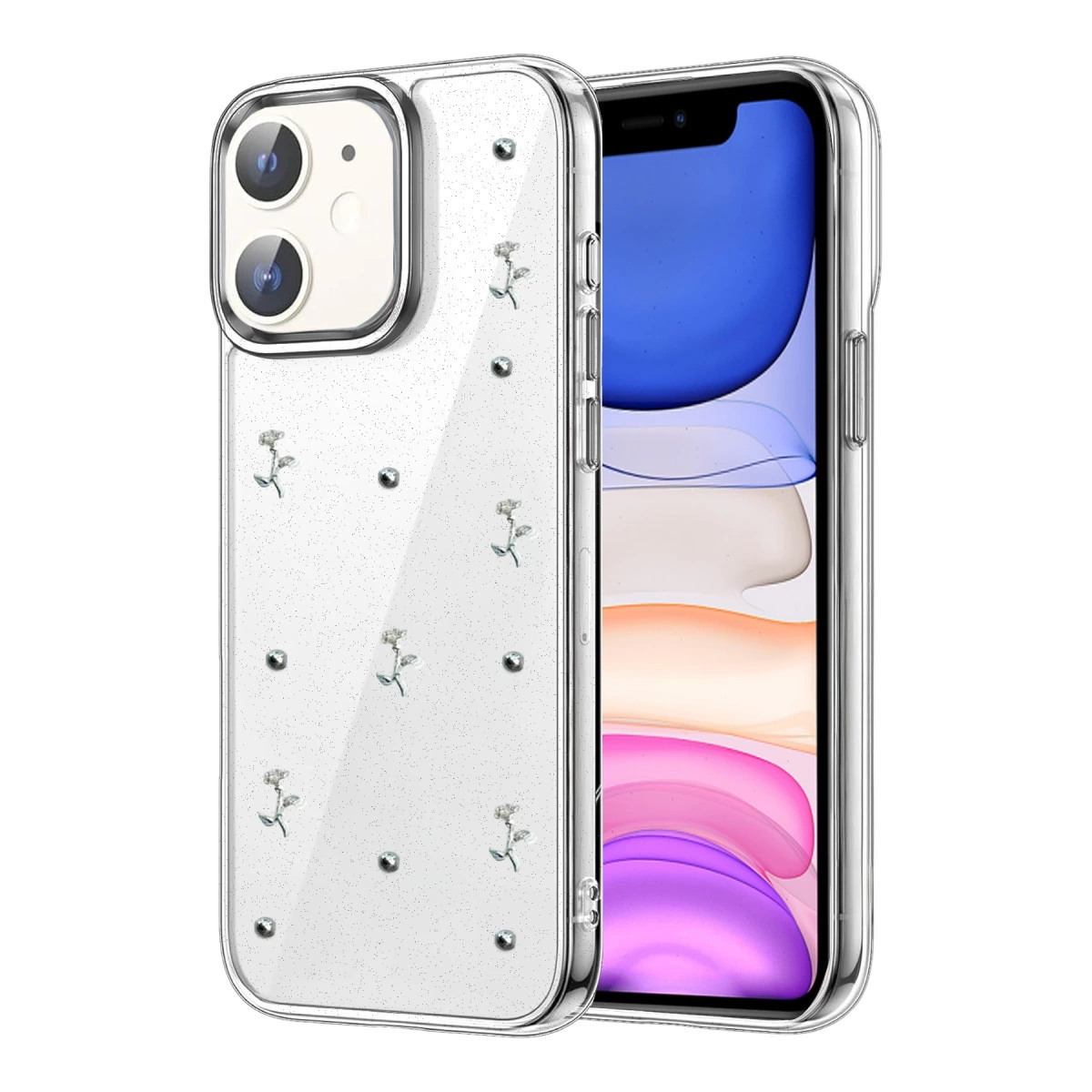 İphone 12 Fiyonk Desenli Kapak - Desen 2