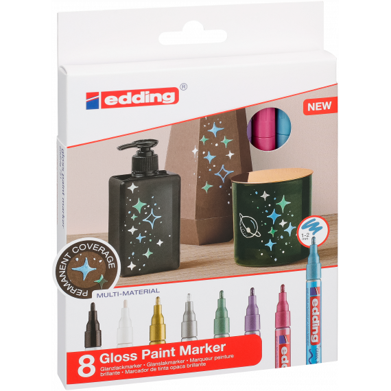 Gloss Paint Marker - 8'li - 1-2mm