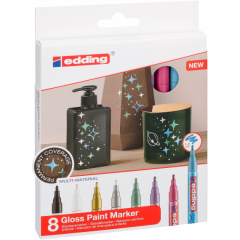 Gloss Paint Marker - 8'li - 1-2mm