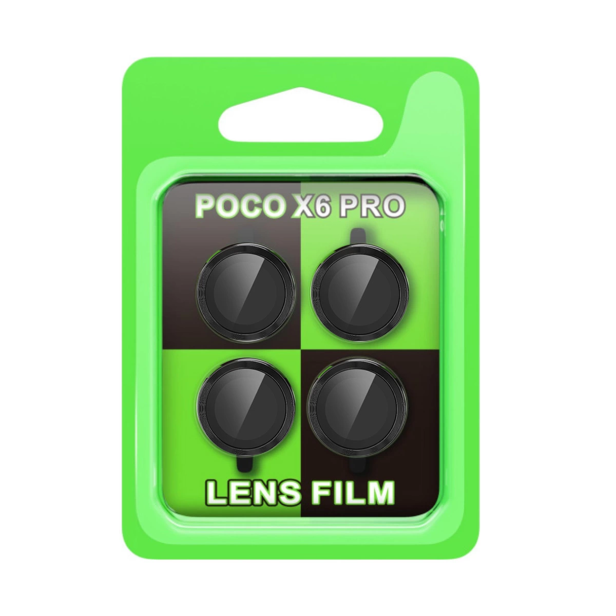 Xiaomi Poco X6 Pro Raze Metal Kamera Lens - Siyah