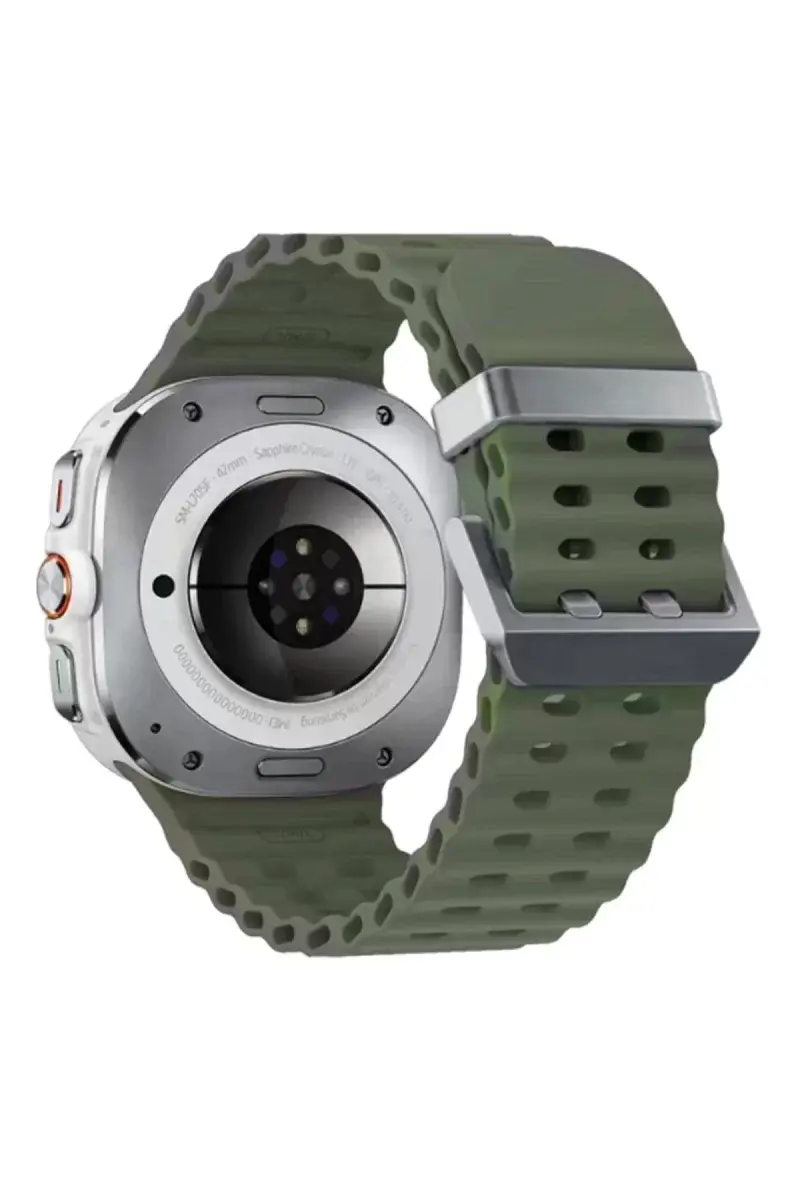 Newface Watch 7 Ultra Kr417 Rug Silikon Kordon - Koyu Yeşil