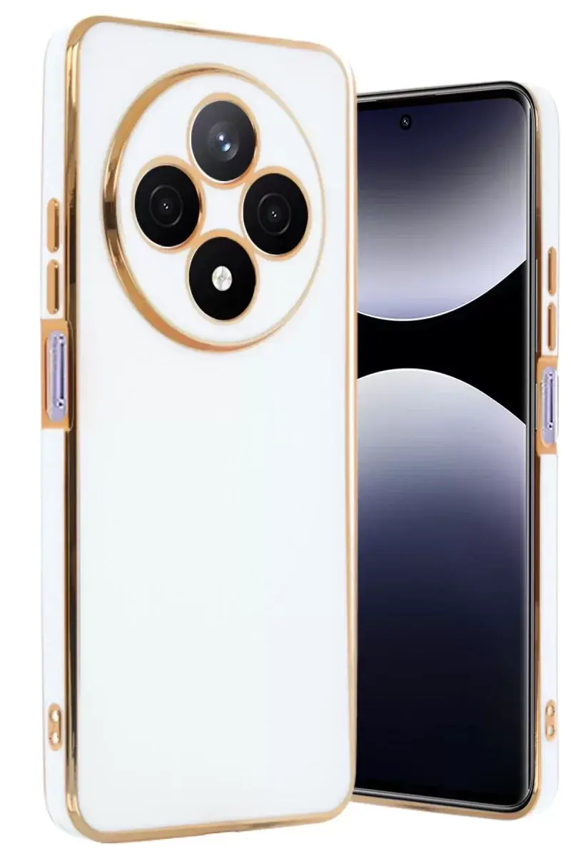 Newface Xiaomi Redmi 14c Kılıf Volet Silikon - Beyaz