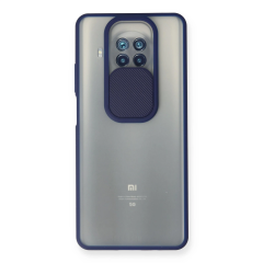 Xiaomi Mi 10t Lite Kılıf Palm Buzlu Kamera Sürgülü Silikon - Lacivert