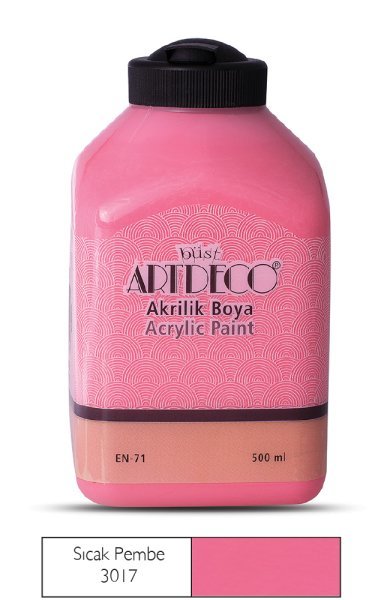 Akrilik Boya 500 ML Pembe 70L-3017