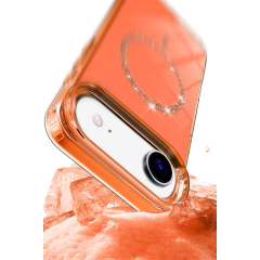 İphone 17 Air Live Diamond Magsafe Kapak - Şeffaf