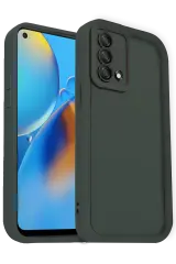 Newface Oppo A74 4g Kılıf Viera Silikon - Koyu Yeşil
