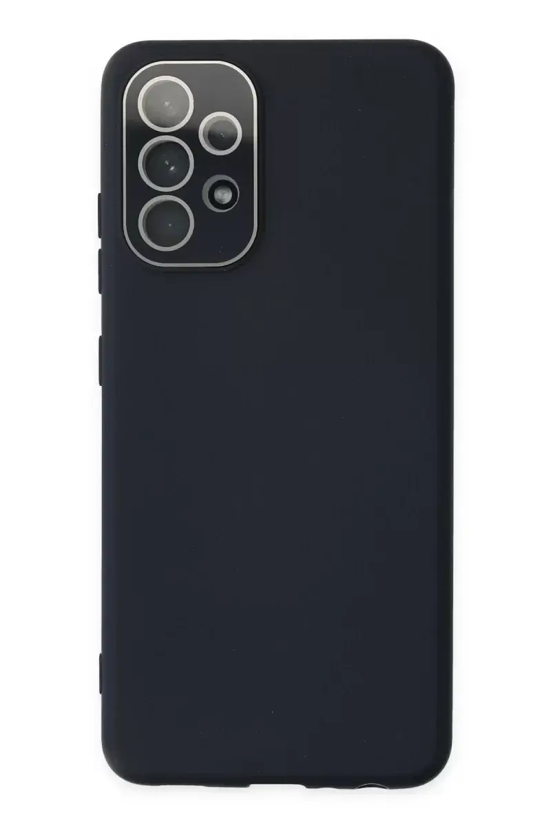 Newface Samsung Galaxy A33 5g Kılıf Lansman Glass Kapak - Lacivert