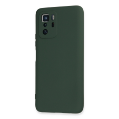 Xiaomi Poco X3 Gt Kılıf Nano İçi Kadife Silikon - Koyu Yeşil