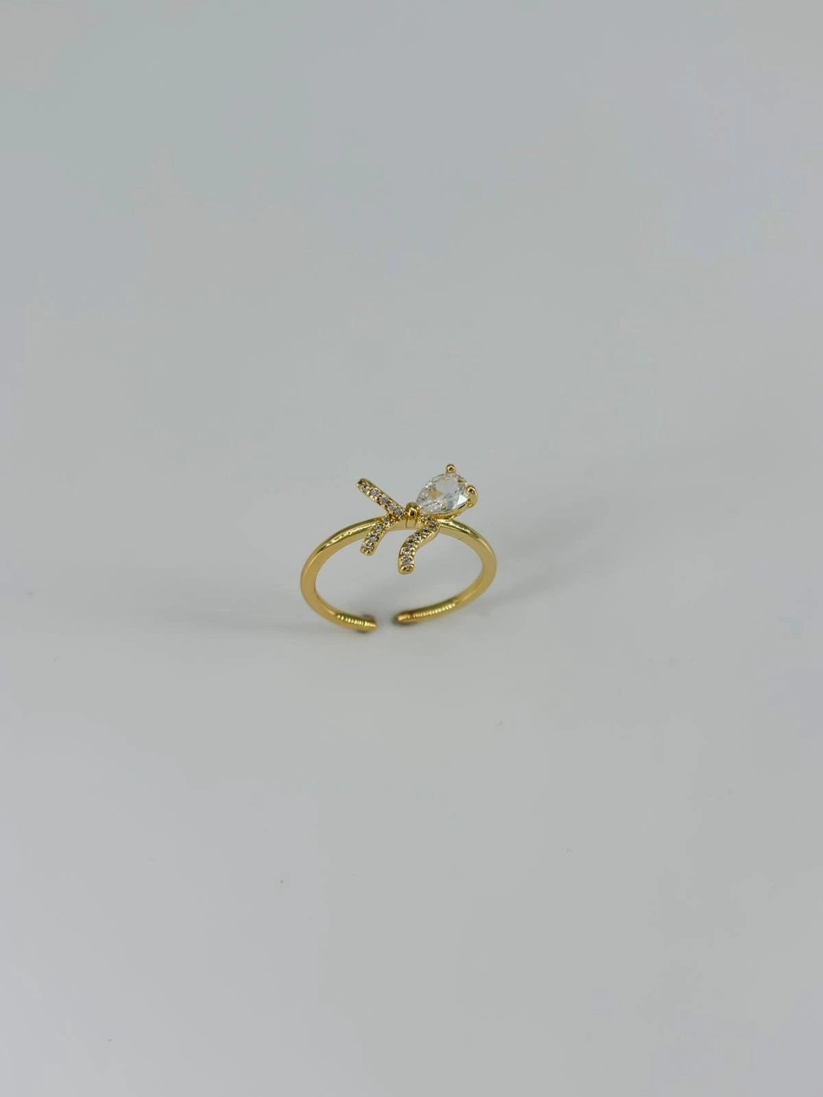 14 K Gold Kaplama Zirkon Taşlı Yüzük