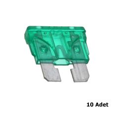 Standart Bıçak Sigorta 10'lu 30 Amper Yeşil