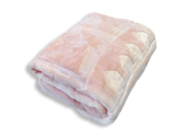 MiniGold Yenidoğan Peluş Battaniye - Kuş Pembe