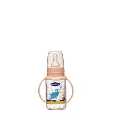 BabyTime BT080 Kulplu Cam Biberon 125Cc - Krem