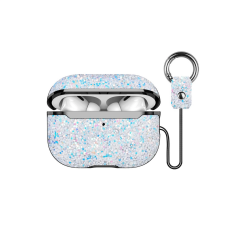 Onegif  Airpods Pro 2 (2.nesil) Bright Simli Airpods Kapak - Gümüş