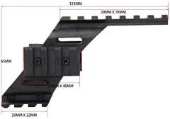 Polimer Naylon Fener Lazer Üst Ray 22mm