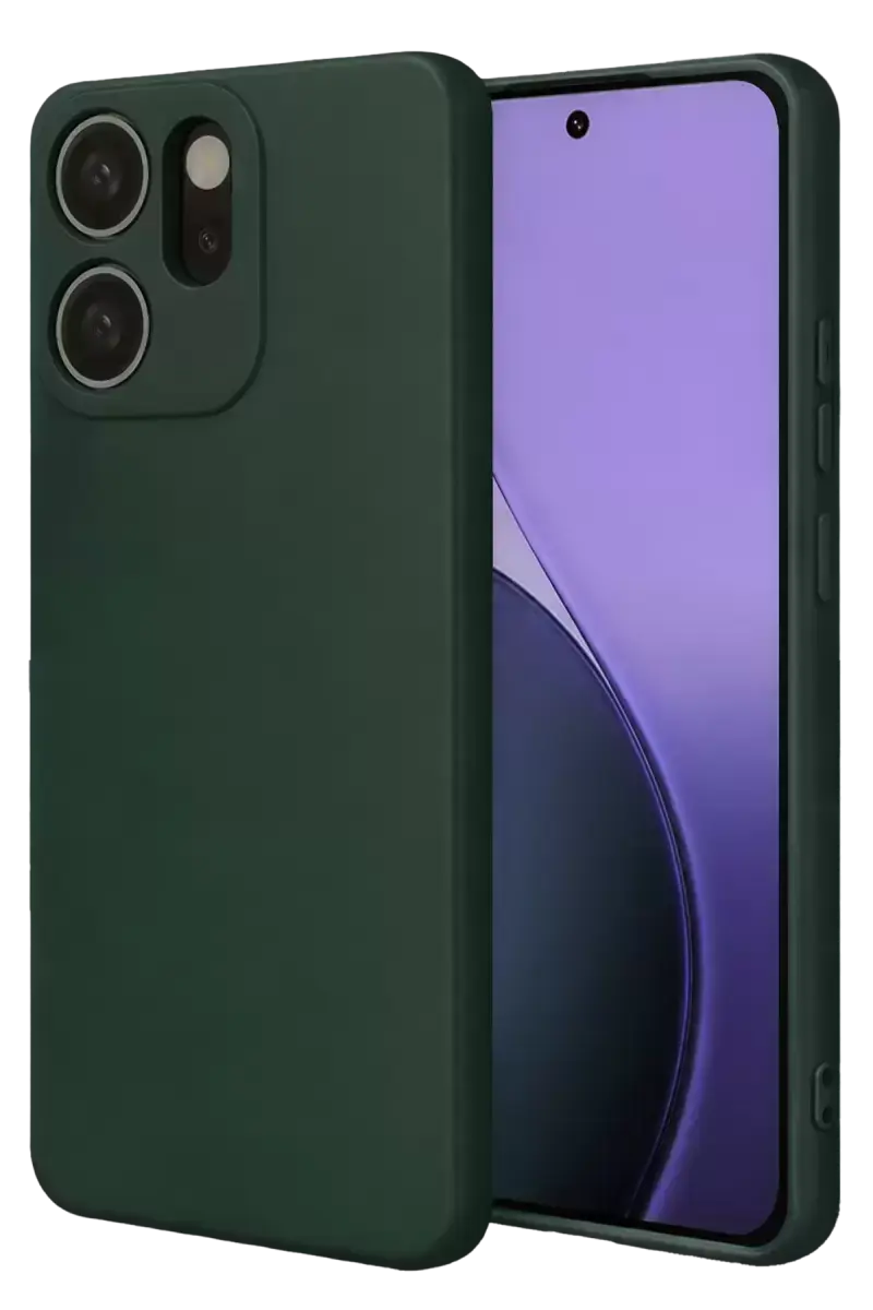 Newface Oppo Reno 14f First Silikon - Koyu Yeşil