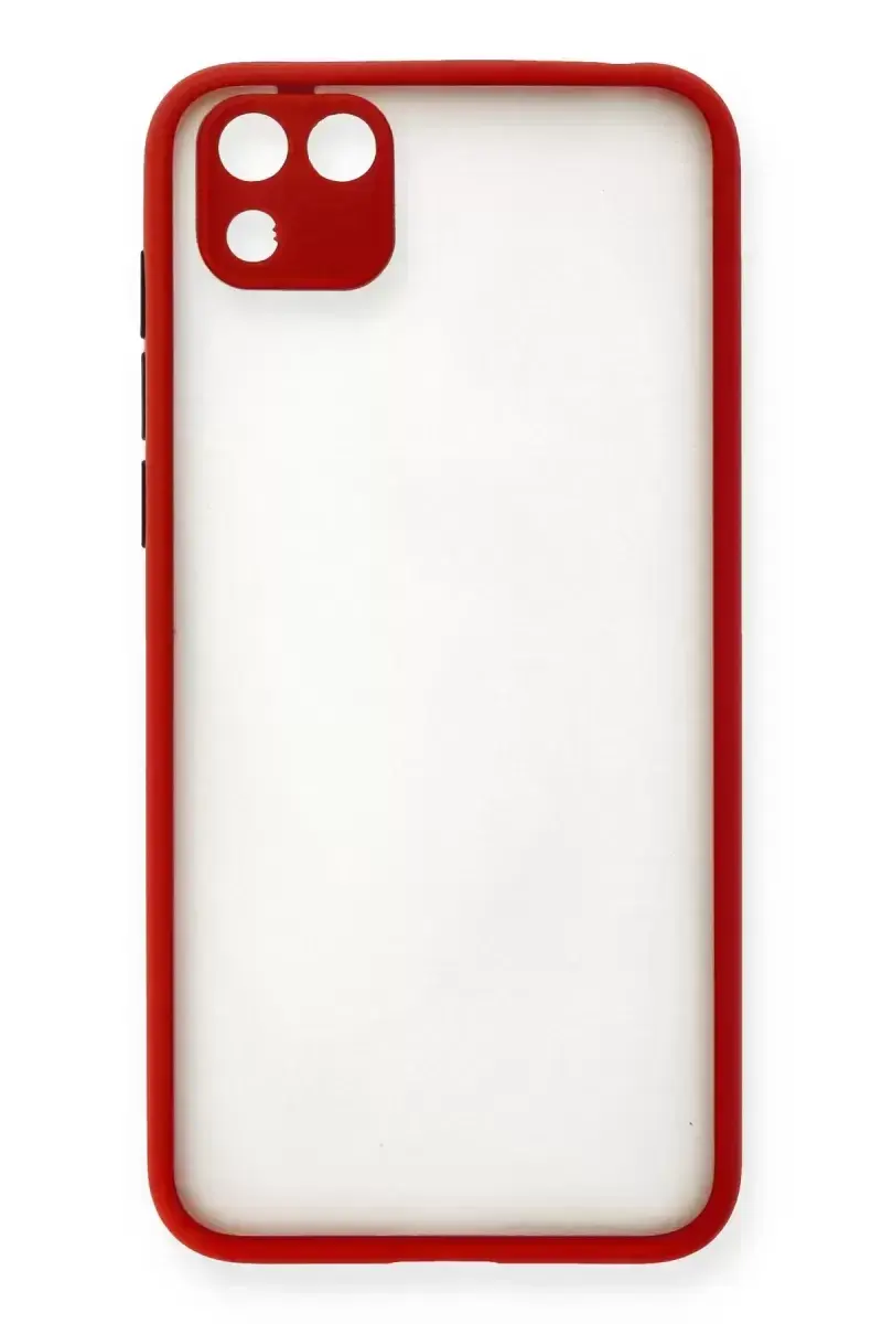 Newface Huawei Y5p Kılıf Montreal Silikon Kapak - Kırmızı