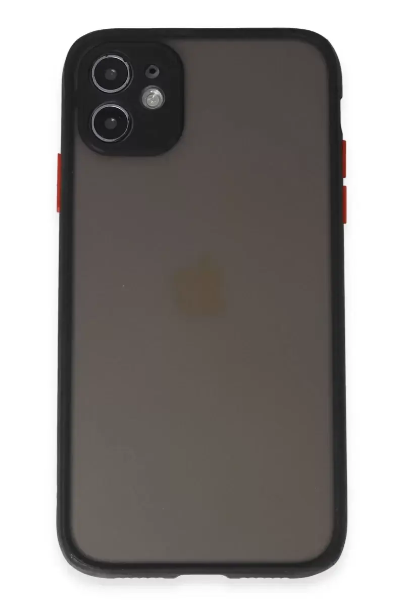 Newface Apple İphone 11 Kılıf Montreal Silikon Kapak - Siyah