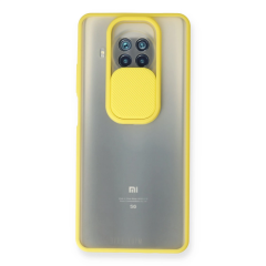 Xiaomi Mi 10t Lite Kılıf Palm Buzlu Kamera Sürgülü Silikon - Sarı