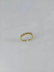 14 K Gold Kaplama Zirkon Taşlı Yüzük