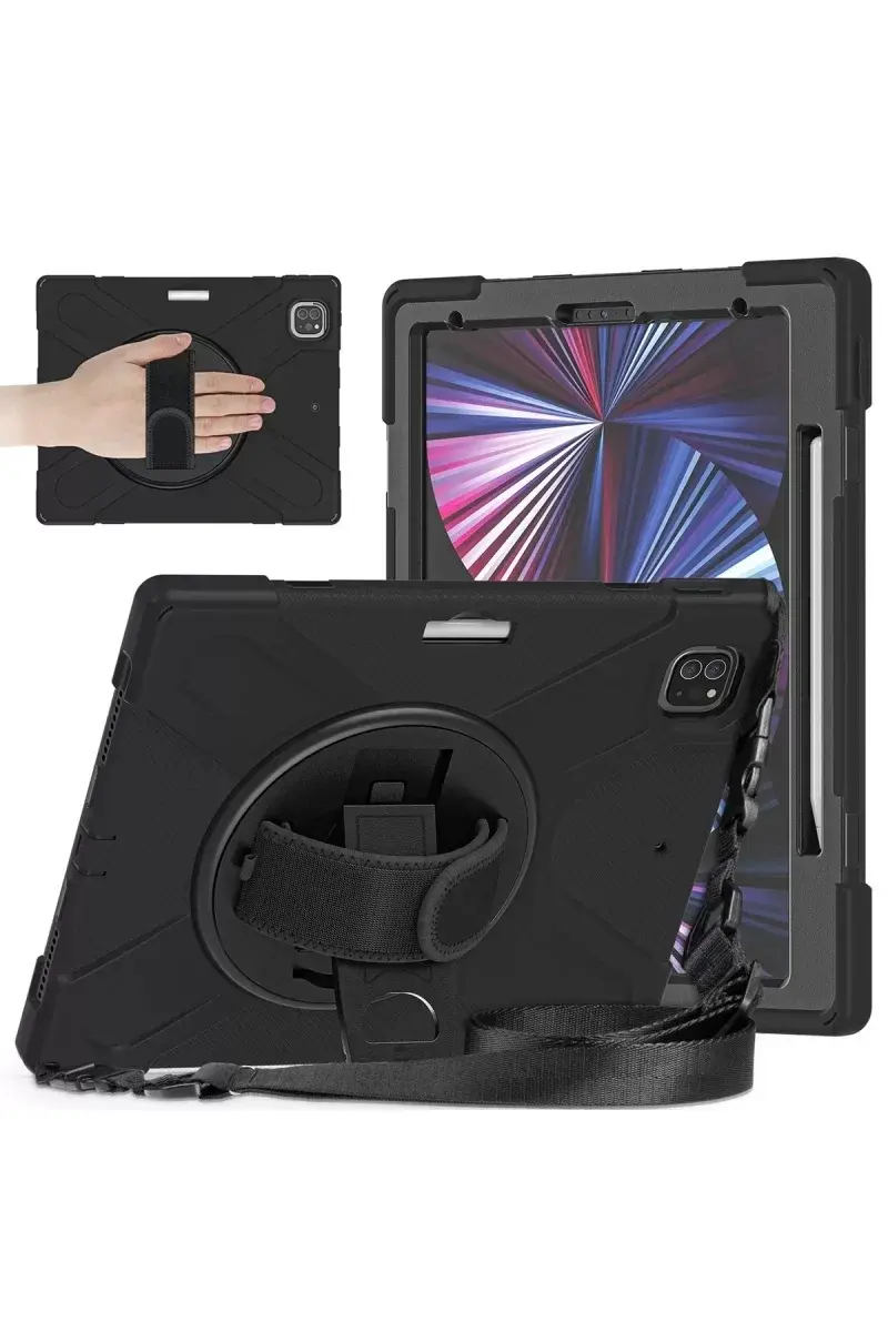 Newface İpad Pro 12.9 (2020) Kılıf Amazing Tablet Kapak - Siyah