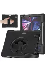 Newface İpad Pro 12.9 (2020) Kılıf Amazing Tablet Kapak - Siyah