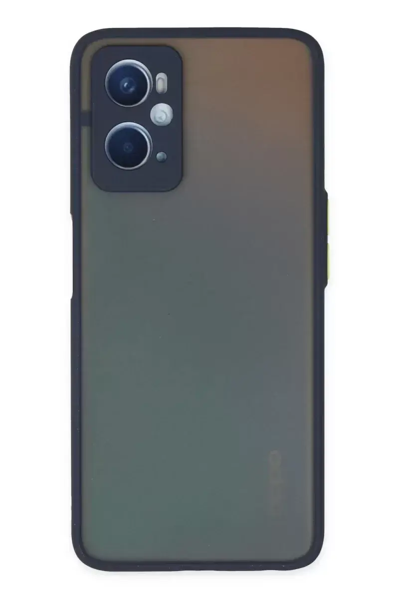 Newface Oppo A96 Kılıf Montreal Silikon Kapak - Lacivert