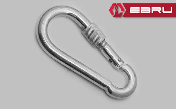 Vidalı Karabina, Kanca, Çengel 11mm - 1 Adet