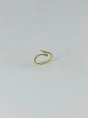 14 K Gold Kaplama Zirkon Taşlı Yüzük