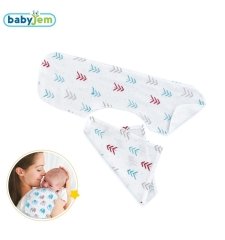 Babyjem Müslin Omuz Örtüsü Ve Mendil Ok Desen