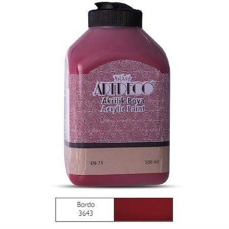 Akrilik Boya 500 ML Bordo 70L-3643