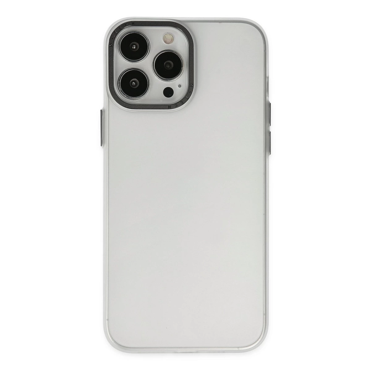 İphone 13 Pro Max Kılıf Modos Metal Kapak - Şeffaf