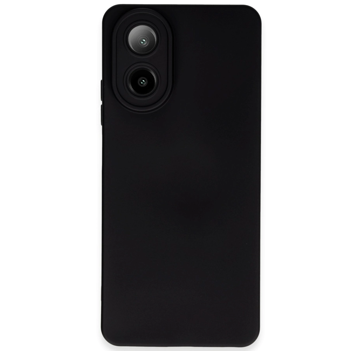 Oppo A38 Kılıf Nano İçi Kadife Silikon - Siyah