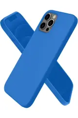 Newface İphone 12 Pro Kılıf First Silikon - Mavi