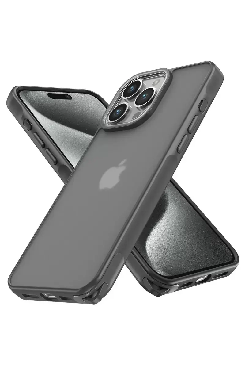 Newface Apple İphone 13 Pro Max Kılıf Elegant Kapak - Titan Gri
