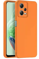 Newface Xiaomi Redmi Note 12 Pro 5g Kılıf Nano İçi Kadife Silikon - Turuncu